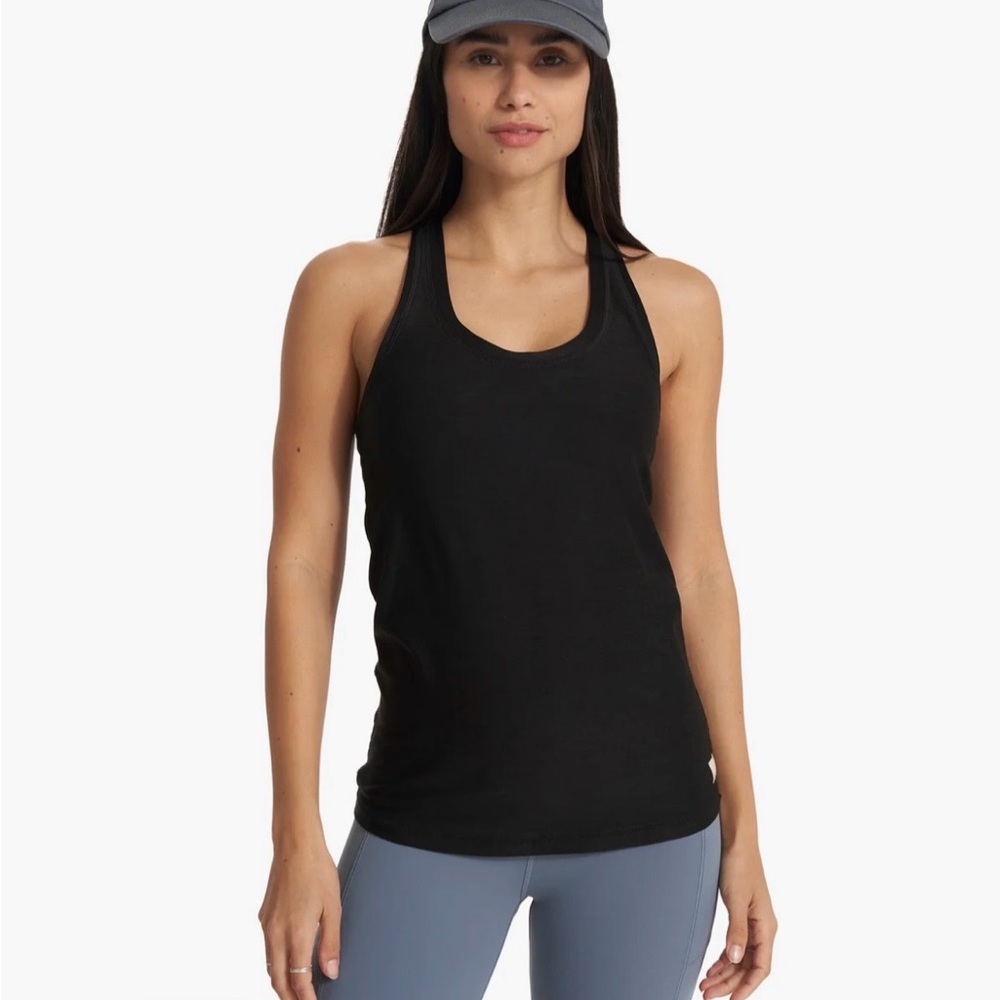 Vuori Black Racerback Tank Top